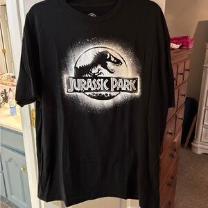 Universal Studios Black Jurassic Park Graphic T-Shirt SZ XL